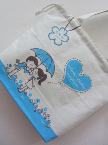 ถุงผ้า กระเป๋าผ้า ลดโลกร้อน ของชำร่วย งานแต่งงาน ลายสกรีนสวย จาก baginlove.com