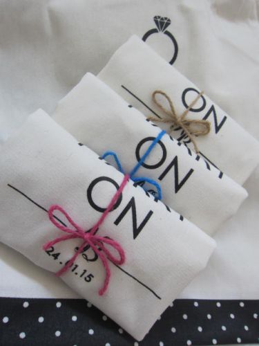 ถุงผ้า ถุงผ้าดิบ ลดโลกร้อน ของชำร่วยงานแต่ง สกรีนลายน่ารัก จาก baginlove.com (ลายสกรีนของคุณลูกค้า)