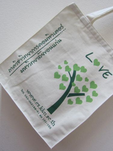 ถุงผ้า ของชำร่วย หน่วยงาน องค์กร กระเป๋าผ้า ลดโลกร้อน จาก baginlove.com